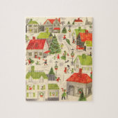 Klein kerstdorp legpuzzel (Verticaal)