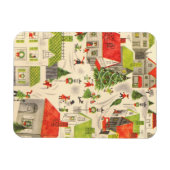 Klein kerstdorp magneet (Horizontaal)