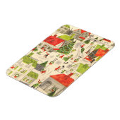 Klein kerstdorp magneet (Linkerzijde)