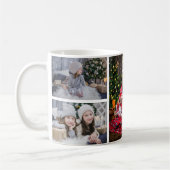 Klein kerstfamiliefoillage grootouders koffiemok (Links)