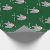 Klein kerstpapier voor olifanten cadeaupapier (Hoek)