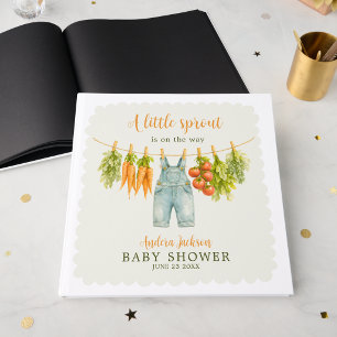 Klein Kiemplantje Baby Shower Gastboek Tuin Thema Gastenboek