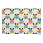 Klein kikkerpatroon op roomwit kussensloop (Voorkant)