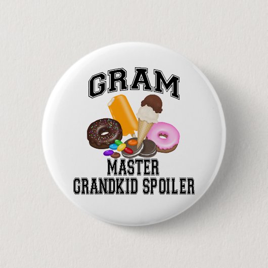 Klein kind Bederf Gram Ronde Button 5,7 Cm (Voorkant)