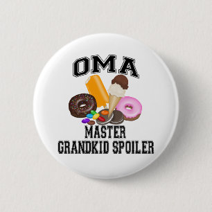 Klein kind Bederft Oma Ronde Button 5,7 Cm