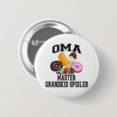 Klein kind Bederft Oma Ronde Button 5,7 Cm (Voorkant /achterkant)