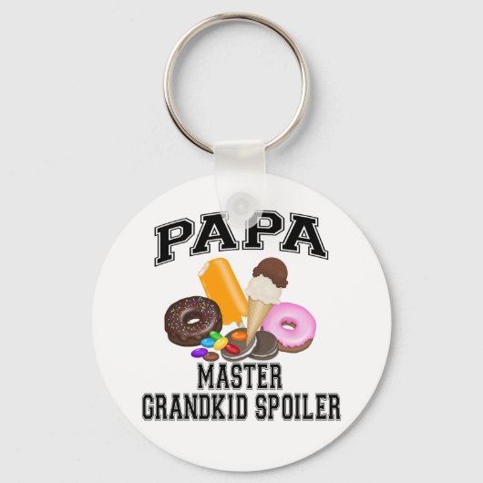 Klein kind Bederft Papa Sleutelhanger (Voorkant)