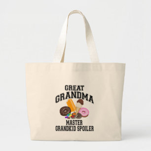 Klein kind bederver Oma Grote Tote Bag
