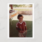 Klein Kind in rood Briefkaart (Voorkant)