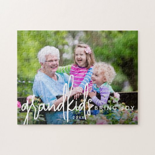 Klein kinderen brengen vreugde foto legpuzzel (Horizontaal)