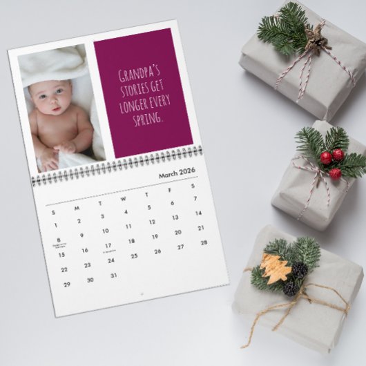 Klein Kinderen Foto Cadeaus grappige slogan Kalend Kalender