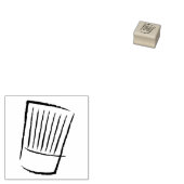 Klein klassiek traditioneel chef-Pet - hoog elegan Rubberstempel (Gestempeld)