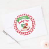 Klein KLEESBAL 1e VERJAARDAG Ronde Sticker (Envelop)