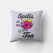 Klein Kletskousje laat alle thee los Kussen (Achterkant)