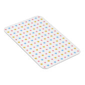 Klein, kleurrijk patroon roze blauwe gele magneet (Rechterzijde)