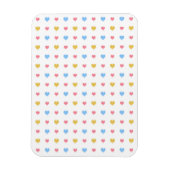 Klein, kleurrijk patroon roze blauwe gele magneet (Verticaal)