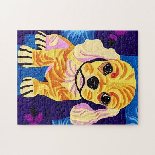 Klein knutselvormig design legpuzzel (Horizontaal)