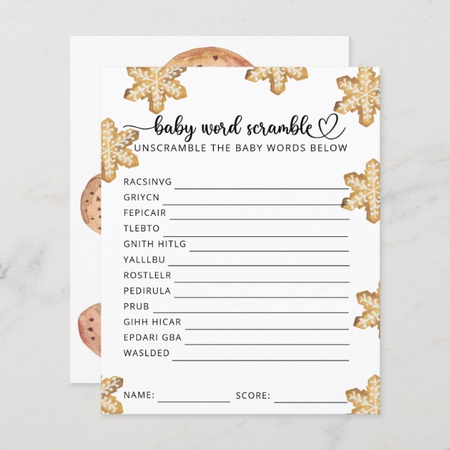 Klein koekje - Baby Scramble (Voorkant / Achterkant)