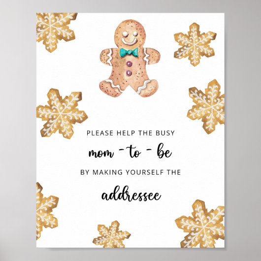 Klein koekje - Help de bezige aanstaande moeder Poster (Voorkant)