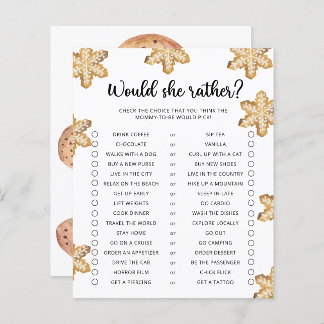 Klein koekje - Zou ze liever (Voorkant / Achterkant)