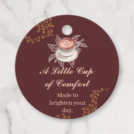 Klein Komfortkoffie Cadeautag Bedankjes Labels