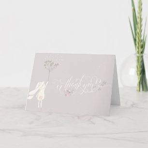 Klein Konijn Baby Shower Bedankbriefje Bedankkaart