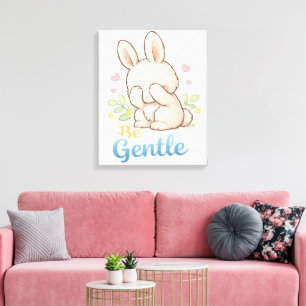 klein konijn canvas afdruk