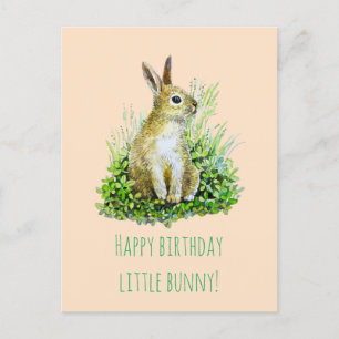 klein konijn gefeliciteerd verjaardag briefkaart