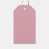 Klein Konijn Pastel Bloemige Bedankt Cadeaulabel (Achterkant)