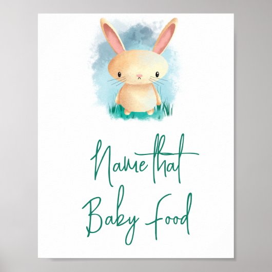 Klein Konijn - Raad die Babyvoeding Poster (Voorkant)