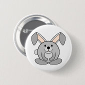 Klein konijn ronde button 5,7 cm (Voorkant /achterkant)