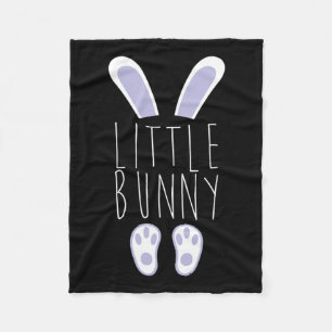 Klein konijntje Happy Easter Egg Hunting Funny Eas Fleece Deken