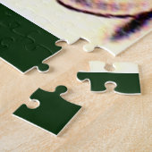 klein konijntje met grote appel legpuzzel (Zijkant)