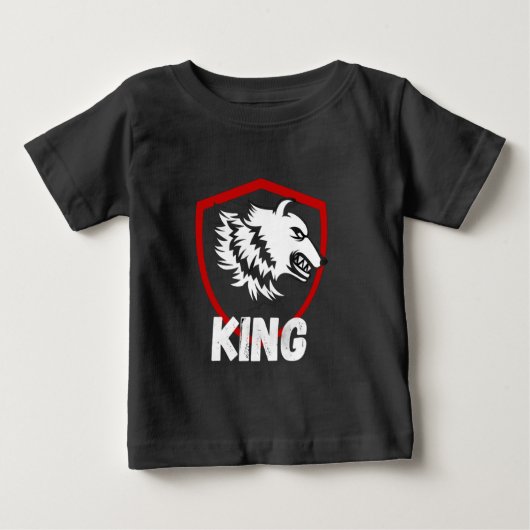 Klein Koning Leeuw Baby T-Shirt (Voorkant)