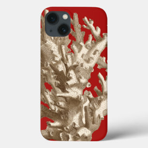 Klein koraal in rood Case-Mate iPhone case