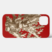 Klein koraal in rood Case-Mate iPhone case (Achterkant (horizontaal))