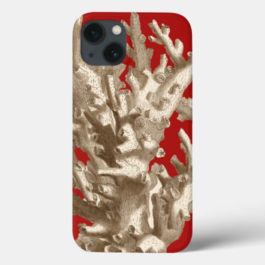 Klein koraal in rood Case-Mate iPhone case (Achterkant)