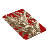 Klein koraal in rood magneet (Rechterzijde)