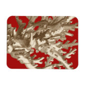 Klein koraal in rood magneet (Horizontaal)