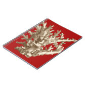 Klein koraal in rood notitieboek (Linkerzijde)