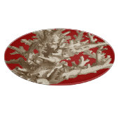 Klein koraal in rood snijplank (Hoek)