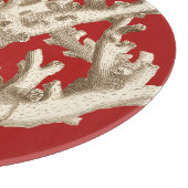 Klein koraal in rood snijplank (Hoek)