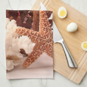 Klein koraal Star Fish Sand Ocea Kitchen Dish Towe Theedoek (Quarter Fold)