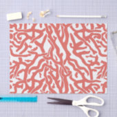 Klein koraalrif patroon notair koraal roze wit tissuepapier (Craft)