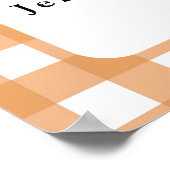 Klein kuiken - Welkom baby shower Poster (Hoek)