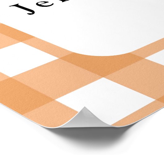 Klein kuiken - Welkom baby shower Poster (Hoek)