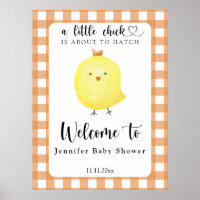 Klein kuiken - Welkom baby shower