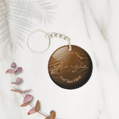 Klein kunsthout, niet aangepast sleutelhanger