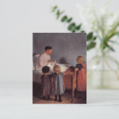 Klein kunstschilderkind briefkaart (Staand voorkant)