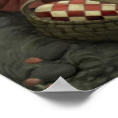 Klein kunstwerk voor kleine rode sledehood poster (Hoek)